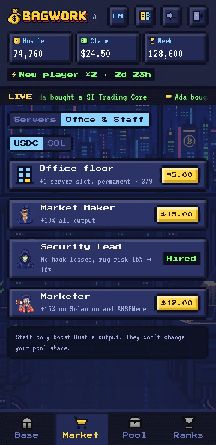 Office and staff tab
